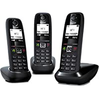 Los mejores  - Gigaset AS405 Trio - Teléfono Inalámbrico- Pack 3 Unidades- Manos Libres- 100 Contactos- Pantalla gráfica iluminada 1.8…